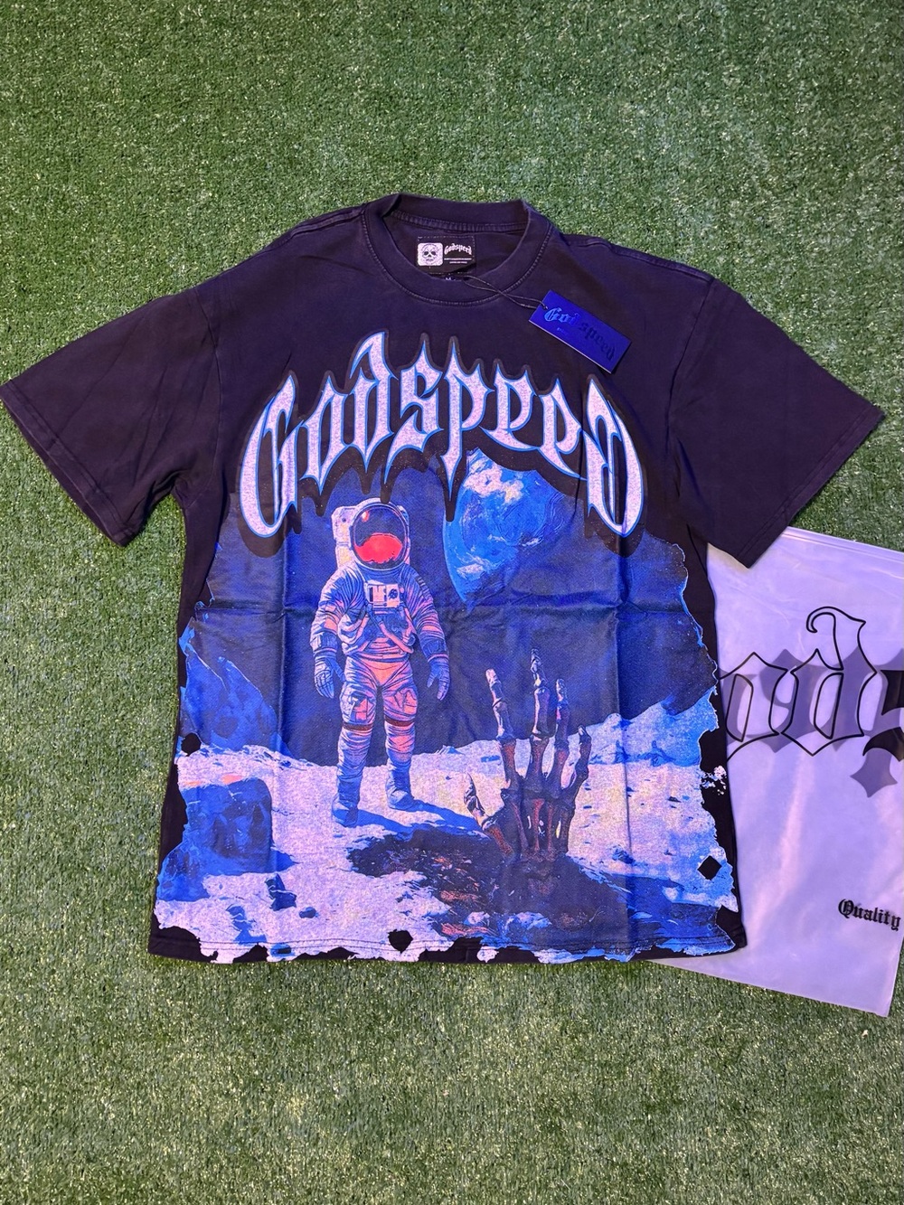 Godspeed Black & Blue Graphic Short Sleeve Tee